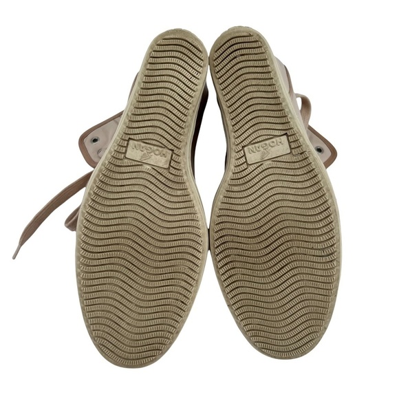 Hogan Rebel Natural 90MM Calfskin Wedge Sneakers 38 1/2 Women's - Picture 9 of 13